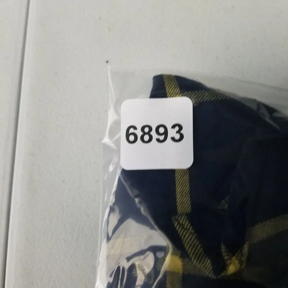 The Limited Shirt Womens Small Blue Yellow Top‎ Plaid Long Sleeve Button Down - Picture 9 of 9